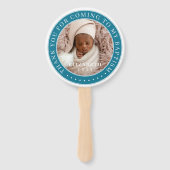 私のバプテスマ来の写真に感謝モダンする ハンドファン (裏面)