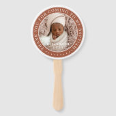 私のバプテスマ来の写真に感謝モダンする ハンドファン (裏面)