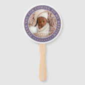 私のバプテスマ来の写真に感謝モダンする ハンドファン (裏面)