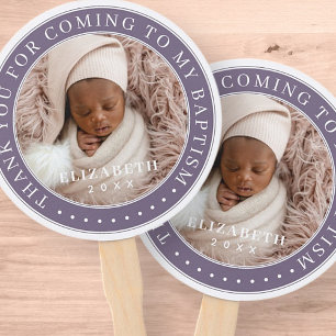 私のバプテスマ来の写真に感謝モダンする ハンドファン