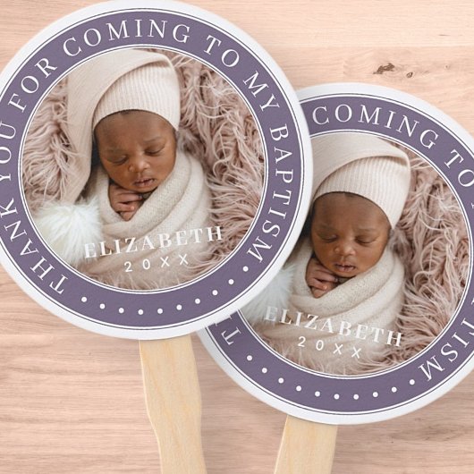 私のバプテスマ来の写真に感謝モダンする ハンドファン