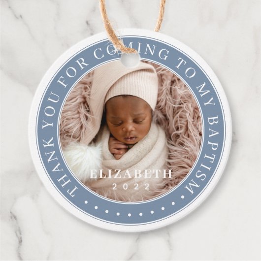 私のバプテスマ来の写真に感謝モダンする フェイバータグ (正面)