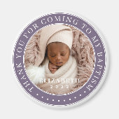 私のバプテスマ来の写真に感謝モダンする マグネット (正面)