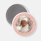 私のバプテスマ来の写真に感謝モダンする マグネット (正面/裏面)