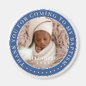 私のバプテスマ来の写真に感謝モダンする マグネット (正面)