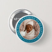 私のバプテスマ来の写真に感謝モダンする 缶バッジ (正面&裏面)