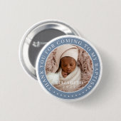私のバプテスマ来の写真に感謝モダンする 缶バッジ (正面&裏面)