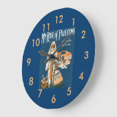 私のバラのパレスチナ時計 ラージ壁時計 (傾斜)