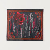 私のバラ妻への誕生日ギフト、カップル妻ギフト タペストリー (正面(横))