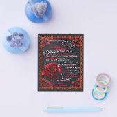 私のバラ妻への誕生日ギフト、カップル妻ギフト チラシ (シングル)