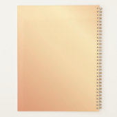 私のバラ結婚金ゴールドグリッターはブライダルドレス プランナー手帳 (裏面)