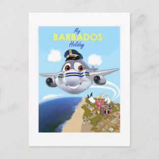 私のバルバドスの休日の郵便はがき ポストカード