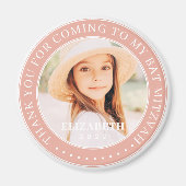 私のバルミツワー写真来をありがとう マグネット (正面)