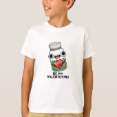私のバレンタイメバレンタインデーおもしろいンになる Tシャツ (正面)