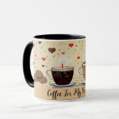 私のバレンタインかわいいスケッチNo5 マグカップ (正面左)