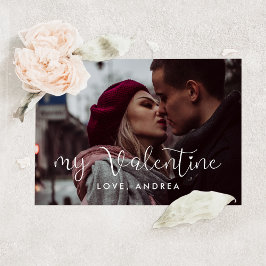 私のバレンタインかわいいバレンタインの写真カード シーズンカード