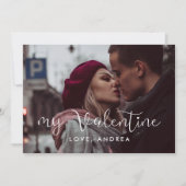 私のバレンタインかわいいバレンタインの写真カード シーズンカード (正面)