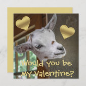 私のバレンタインなの？ヤギおもしろいバレンタイン (正面/裏面)