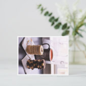 「私のバレンタインにしてくれるか？」はがき ポストカード (スタンド正面)