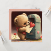 私のバレンタインになってくださいオリジナルカード カード (正面/裏面インサイチュ)