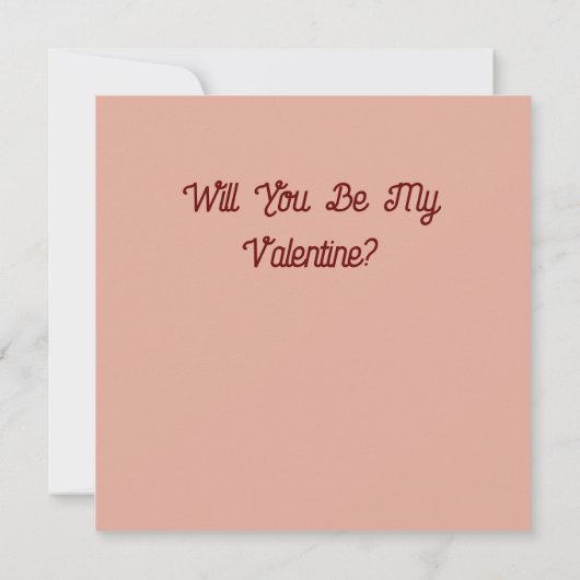 私のバレンタインになってくださいオリジナルカード カード (裏面)