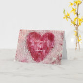 私のバレンタインになってくれますか？ ハート プロポーズ カード (黄色い花)