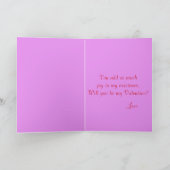 私のバレンタインになってくれますか? フォックスと風船 シーズンカード (内部)