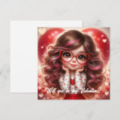 私のバレンタインになってくれるかわいい生意気な女の子 シーズンカード (正面/裏面)