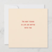 私のバレンタインになってくれるウサギのカップル カード (裏面)