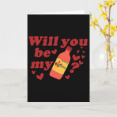 私のバレンタインになってくれる？  カード (黄色い花)