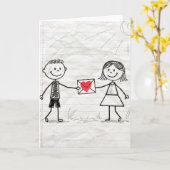 私のバレンタインになってくれる？ カード (黄色い花)