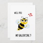 私のバレンタインになってくれる? カード (正面/裏面)