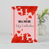 私のバレンタインになってくれる？ 箔シーズンカード (立ち正面)