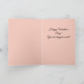 私のバレンタインになってくれ、犬たち カード (内部)