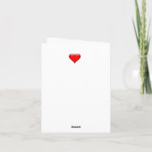 私のバレンタインになって カード (裏面)