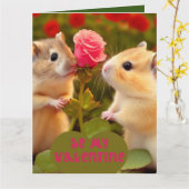 私のバレンタインになって カード (黄色い花)