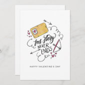 私のバレンタインになって バレンタインデーのカード シーズンカード (正面/裏面)