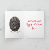 "私のバレンタインになって！" ホリデーカード (内部)