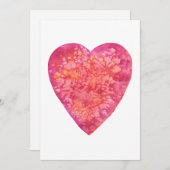 私のバレンタインになって - 水彩画 シーズンカード (正面/裏面)