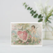 私のバレンタインにキューピッド |バレンタインデーのヴィンテージ ポストカード (スタンド正面)