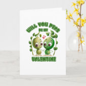 私のバレンタインに来てくれないか カード (黄色い花)