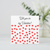 私のバレンタインに行く？よくはしゃぐ赤いハート シーズンカード (スタンド正面)