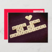 私のバレンタインに行く? シーズンポストカード (正面/裏面)