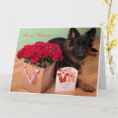 私のバレンタインに カード (黄色い花)