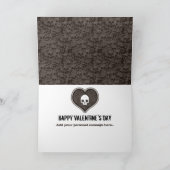 私のバレンタインのかわいいパンクのスカルの挨拶状があって下さい シーズンカード (内部)