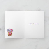 私のバレンタインのための花 5" x 7" 折りたたみカード カード (内部)