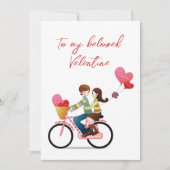 私のバレンタインのカップルに自転車に乗って シーズンカード (正面)
