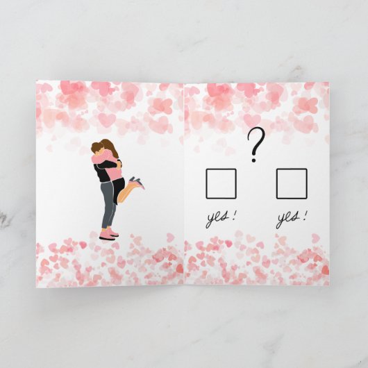 私のバレンタインのグリーティングカードになりますか カード (内部)