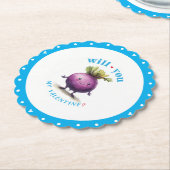 私のバレンタインのコースターを見る ペーパーコースター (アングル)