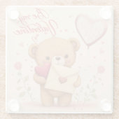 私のバレンタインのコースター ガラスコースター (裏面)